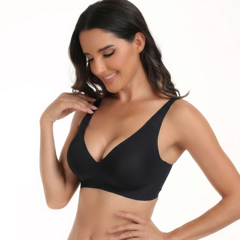 6Clinclii Women Jelly Bra Plus Size Supportive Seamless Bras