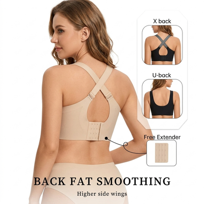 6Clinclii Women Jelly Bra Plus Size Supportive Seamless Bras