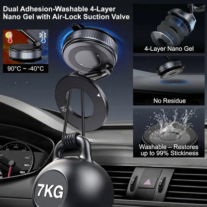 Vacuum Magnetic Car Phone Holder