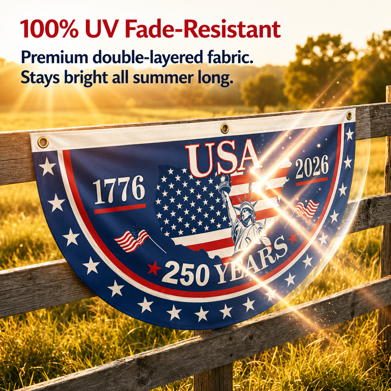 The 1776-2026 Legacy Banner: 100% Veteran-Handcrafted 250th Anniversary Heritage Flag（Big Sale）