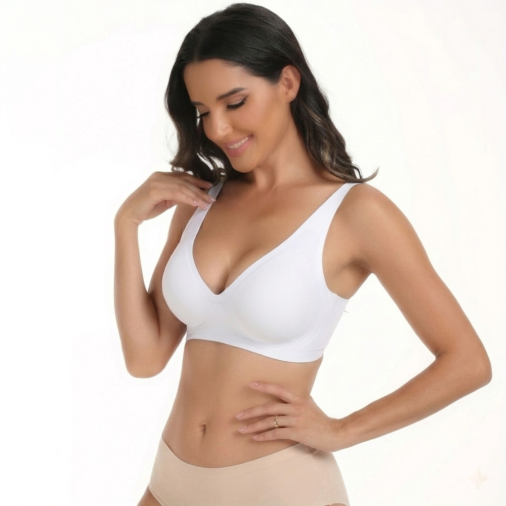 6Clinclii Women Jelly Bra Plus Size Supportive Seamless Bras