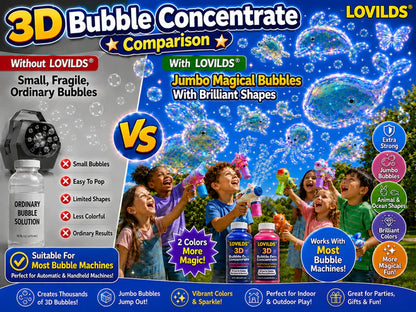 LOVILDS 3D Bubble Concentrate Animal &Ocean Fantasy Theme（Big Sale）