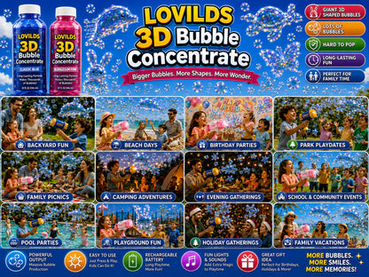 LOVILDS 3D Bubble Concentrate Animal &Ocean Fantasy Theme（Big Sale）