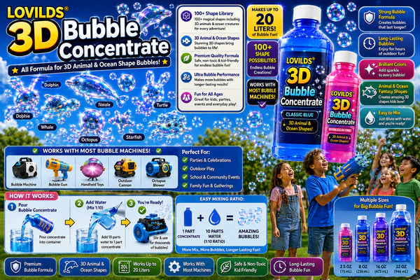 LOVILDS 3D Bubble Concentrate Animal &Ocean Fantasy Theme（Big Sale）