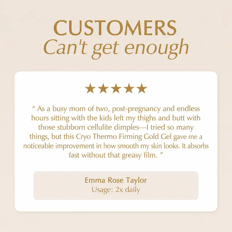 15-Day Fast-Acting Anti Cellulite Sculpting & Tightening Burn Gold Massage Cream（Big Sale）