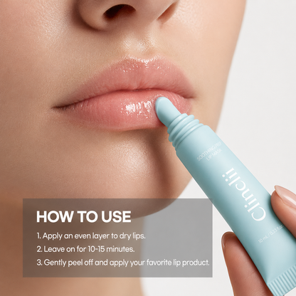 Clinclii™Soothing Prep Lip Mask | Cooling peel-off lip mask for smoother lip prep and a hydrated feel Flawless Flawless