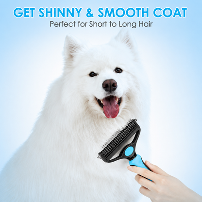🐾 Professional Deshedding Tool for Dogs & Cats – Gentle, Efficient & Fur-Free Home ✨💖（Big Sale）