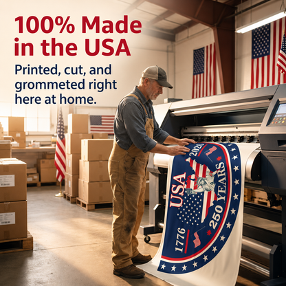 The 1776-2026 Legacy Banner: 100% Veteran-Handcrafted 250th Anniversary Heritage Flag（Big Sale）