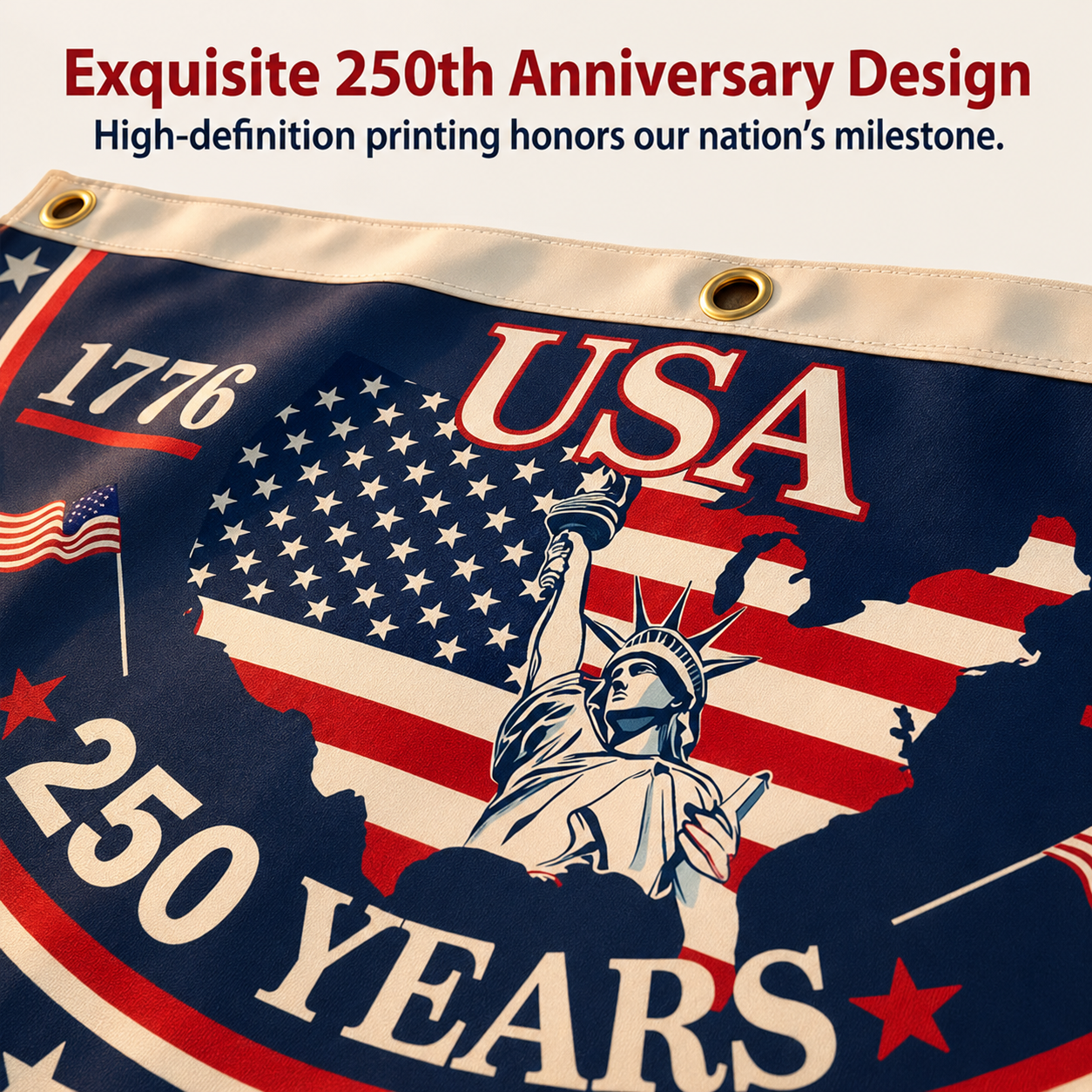 The 1776-2026 Legacy Banner: 100% Veteran-Handcrafted 250th Anniversary Heritage Flag（Big Sale）