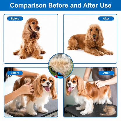 🐾 Professional Deshedding Tool for Dogs & Cats – Gentle, Efficient & Fur-Free Home ✨💖（Big Sale）