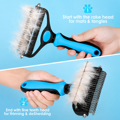 🐾 Professional Deshedding Tool for Dogs & Cats – Gentle, Efficient & Fur-Free Home ✨💖（Big Sale）